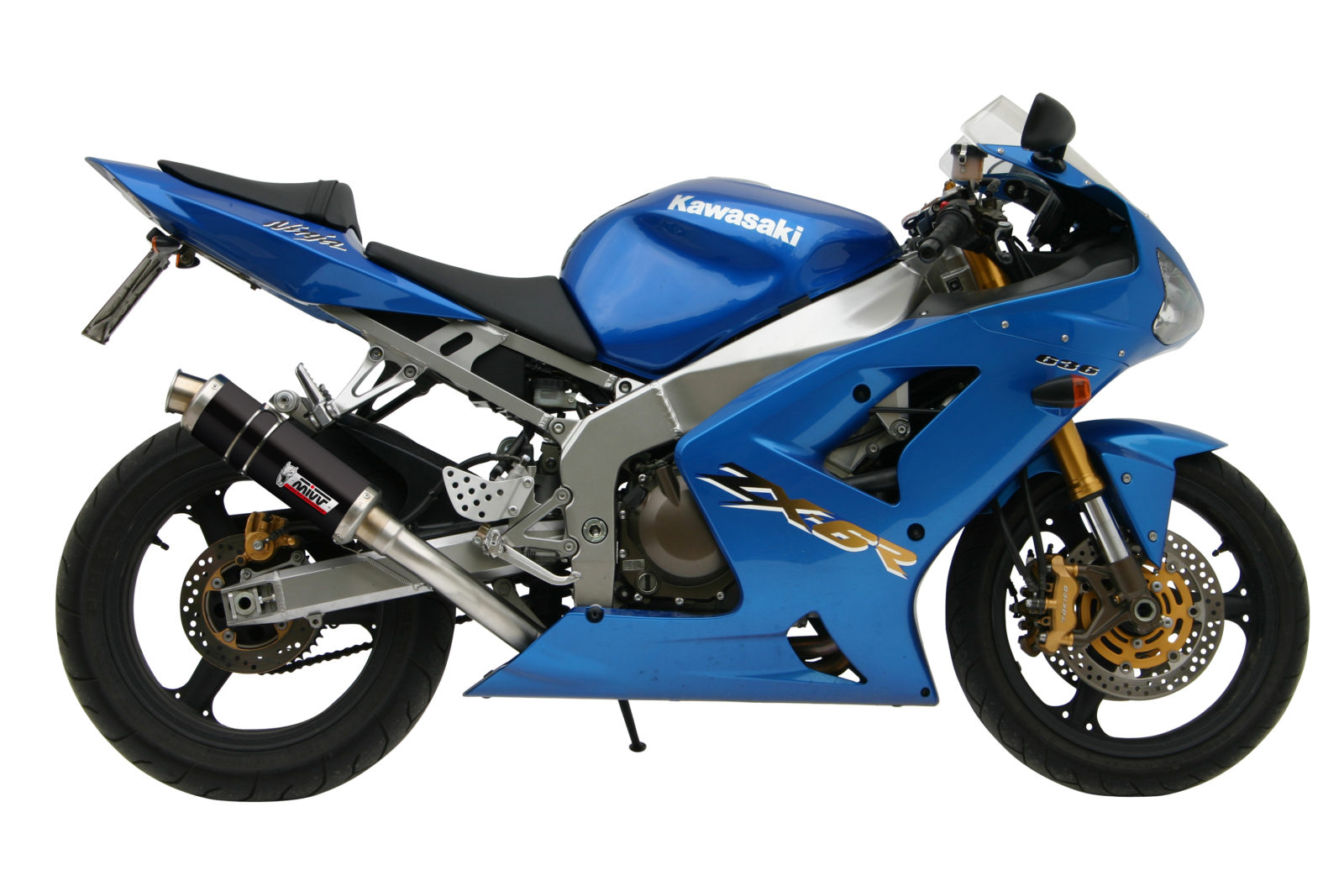MIVV GP Slip On uitlaat Kawasaki ZX-6R / RR (2003-2004) BI-1089592001 2
