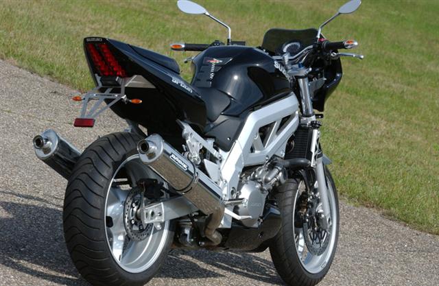 Bodis uitlaat Suzuki SV1000 N / S 2003-2009 Oval 1 RVS