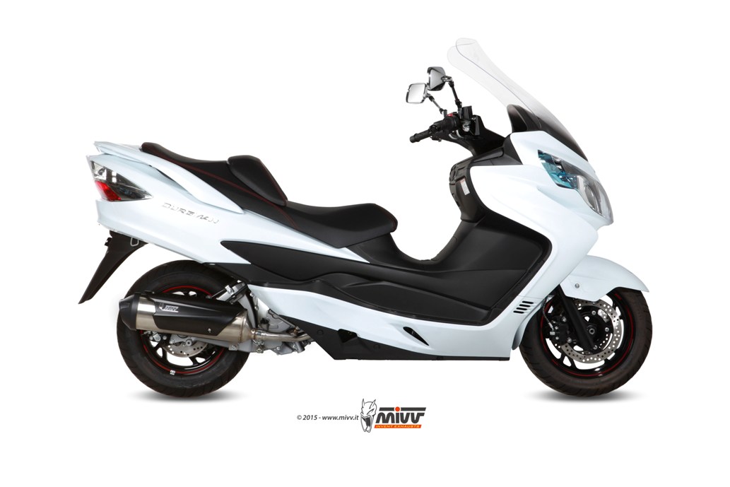 MIVV Urban compleet uitlaatsysteem Suzuki Burgman 400 / ABS (2006-2016) BI-1088405001 1