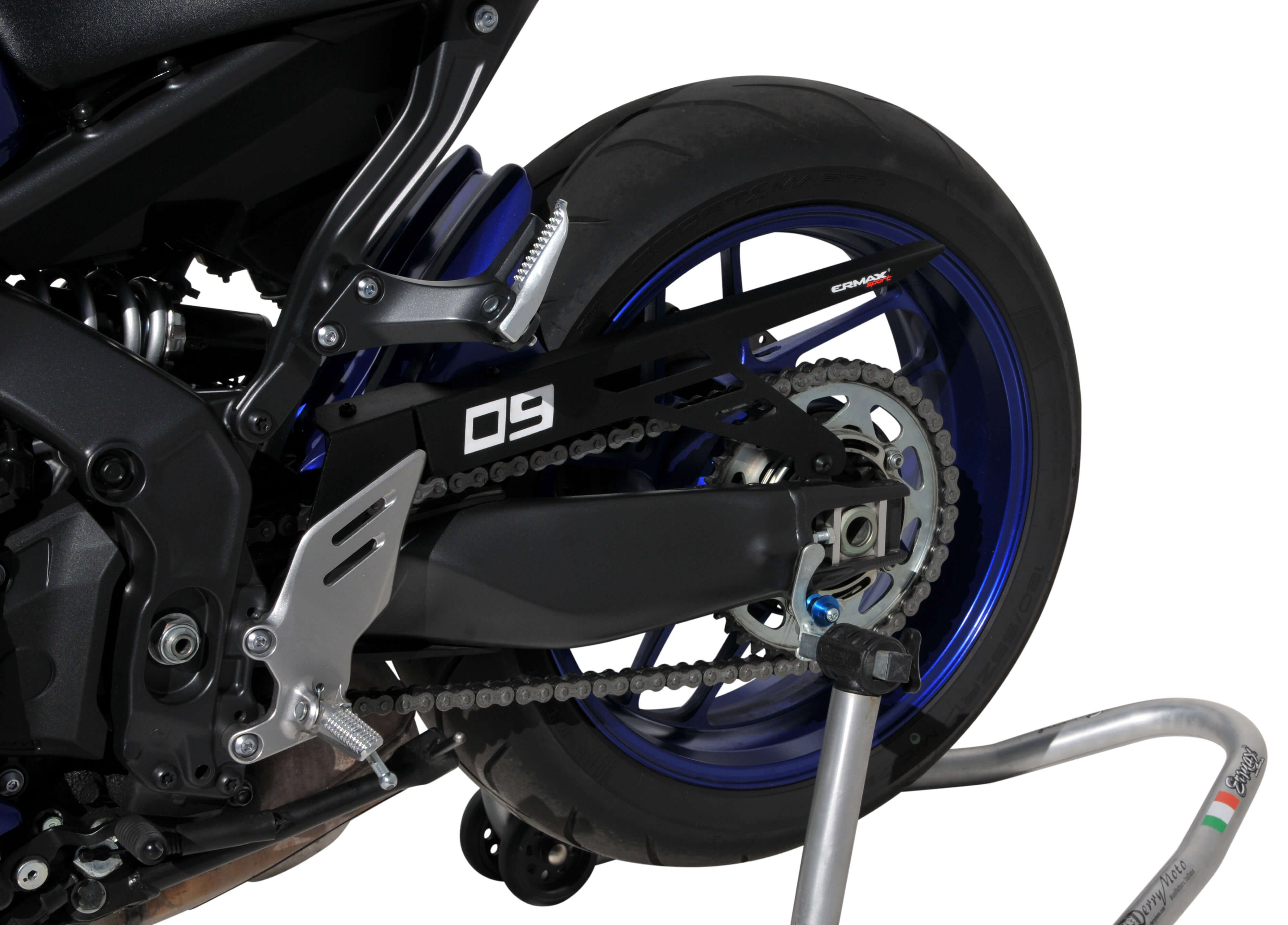Ermax Evo achterspatbord Yamaha MT09 2021-2023 Ongespoten E7302Y99-00