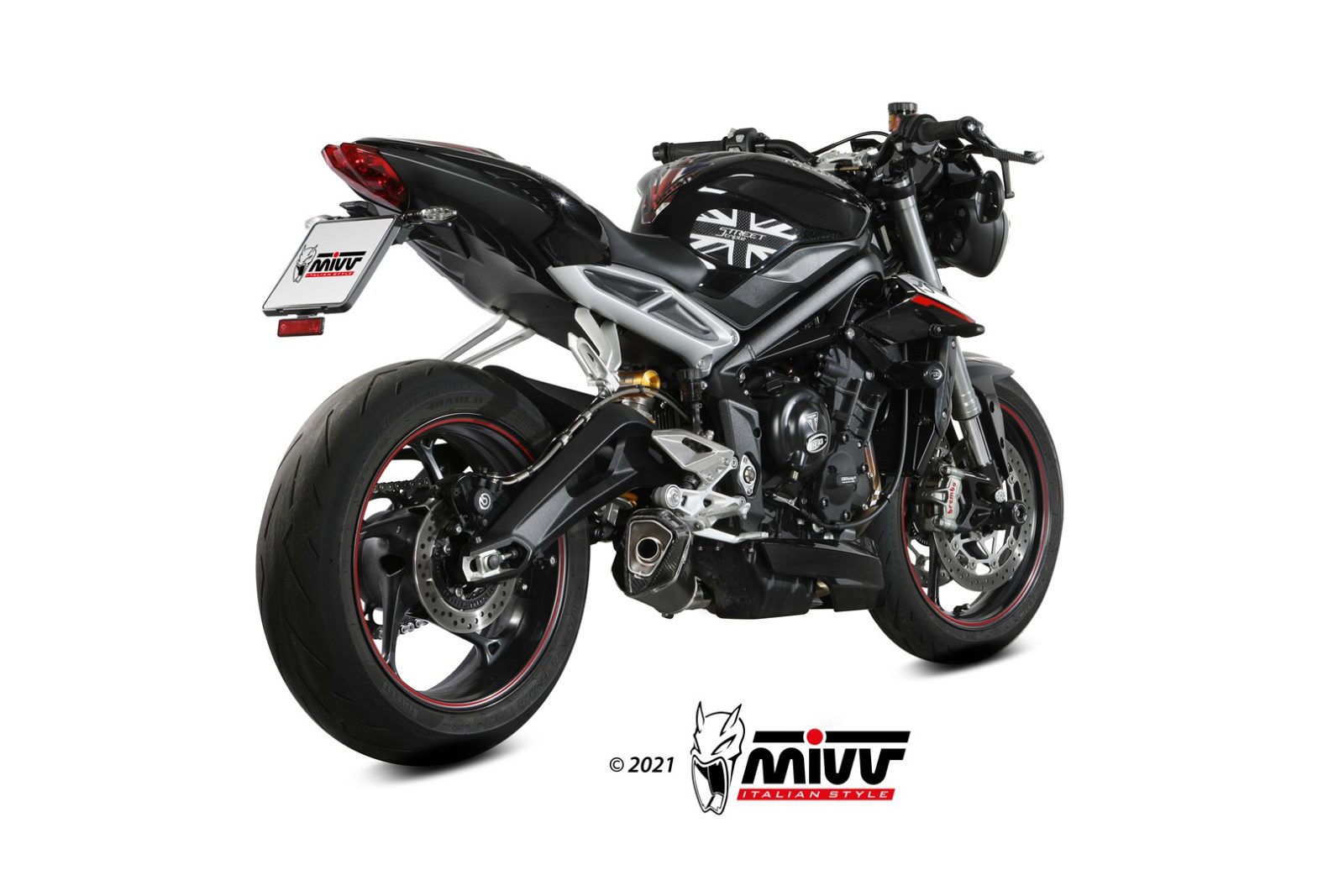 MIVV Delta Race Slip On uitlaat Triumph Street Triple 765 S / R / RS (2017-2022) BI-1106749001 2