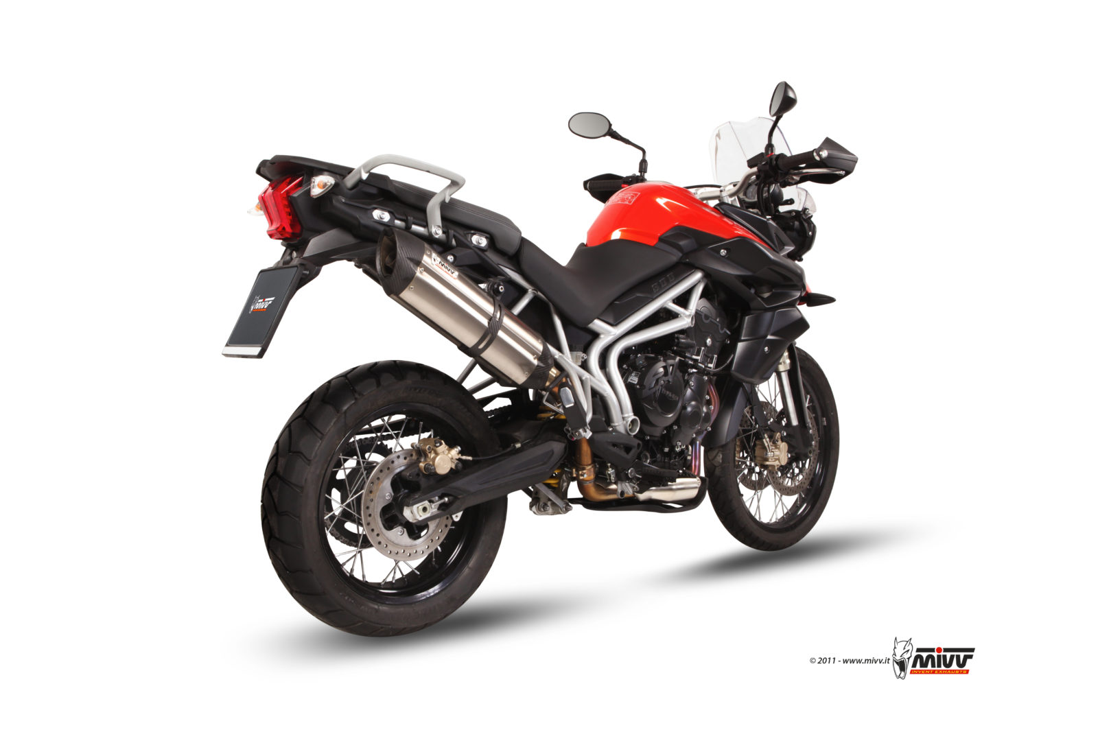 MIVV Suono Slip On uitlaat Triumph Tiger 800 / XC / XCA / XRX / XRT (2011-2020) BI-1088607002 2