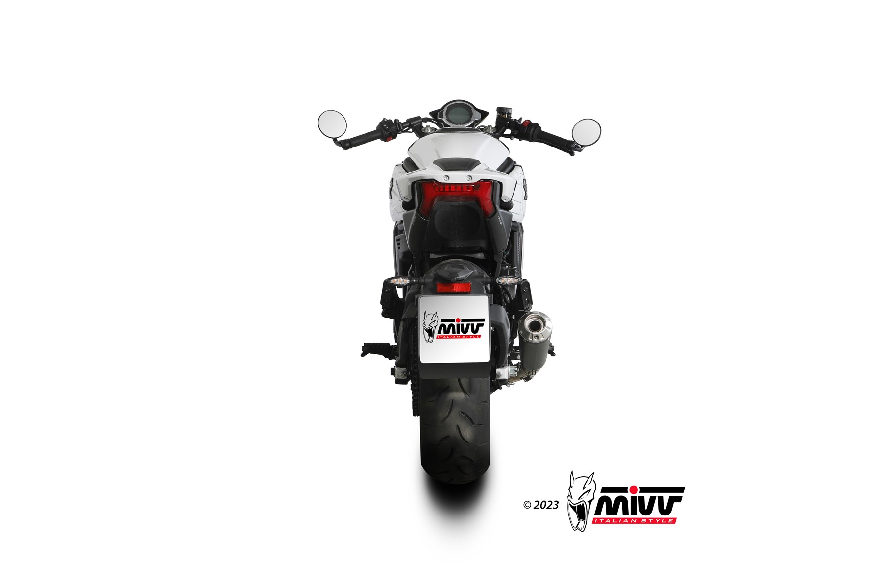 MIVV X-M1 Slip On uitlaat CFmoto 700CL-X Heritage / Sport / Adventure (2023-) BI-1124745 3