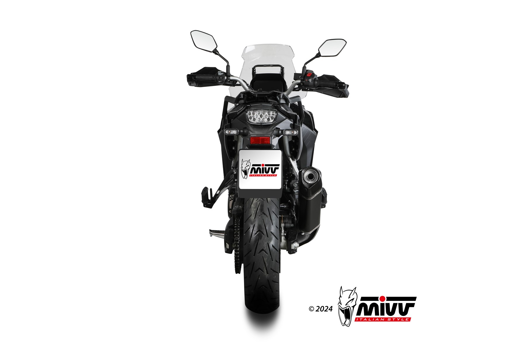 MIVV Speed Edge Slip On uitlaat Suzuki V-Strom 800 / DE (2023-) BI-1124804001 5