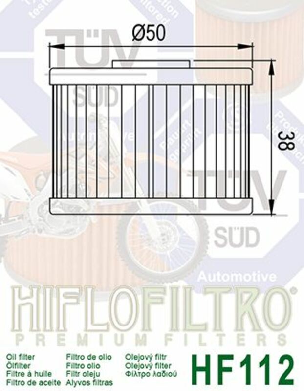 Hiflo HF112 oliefilter BI-1000455 1