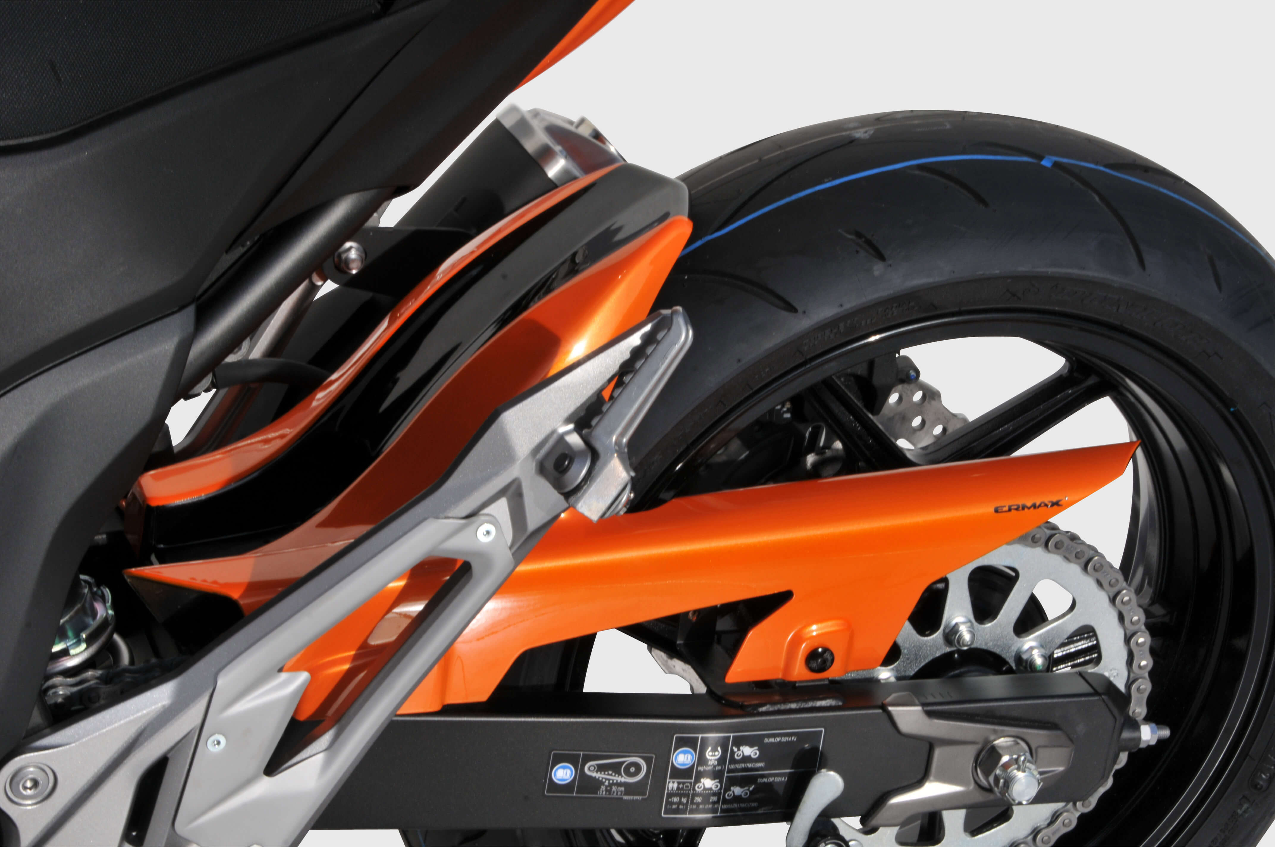 Ermax achterspatbord Kawasaki Z800 2013-2016 Ongespoten E730300084