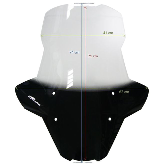 Ermax verhoogd windscherm Kymco AK550 (2017-2024) E0141017-01 5