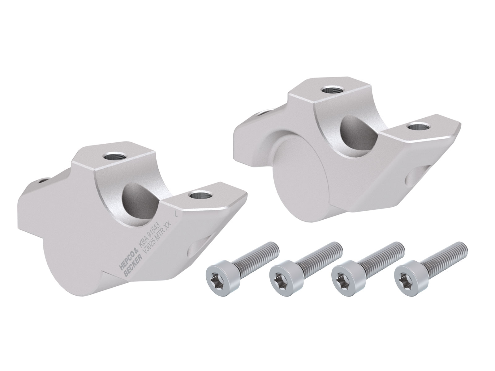 Hepco en Becker stuur offset risers BMW F900XR (2020-2024)