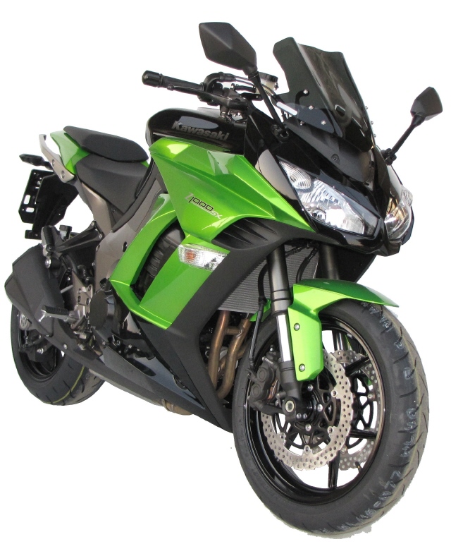 Fabbri windscherm Kawasaki Z1000SX 2011-2016 glanzend zwart