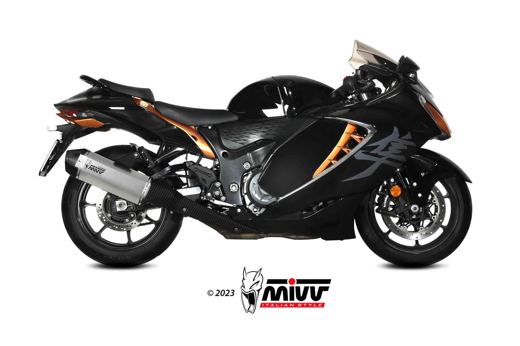 MIVV Speed Edge 2 Slip On uitlaat Suzuki GSX1300R Hayabusa (2022-) BI-1124807002 2