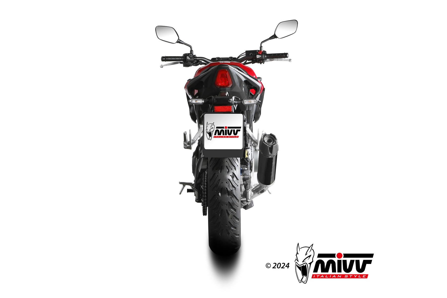 MIVV AK-1 Slip On uitlaat Honda CB500 Hornet (2024-) BI-1147851001 3