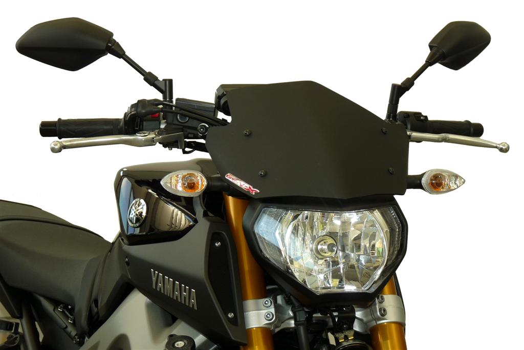 Fabbri windscherm Yamaha MT09 2014-2016 glanzend zwart Sport
