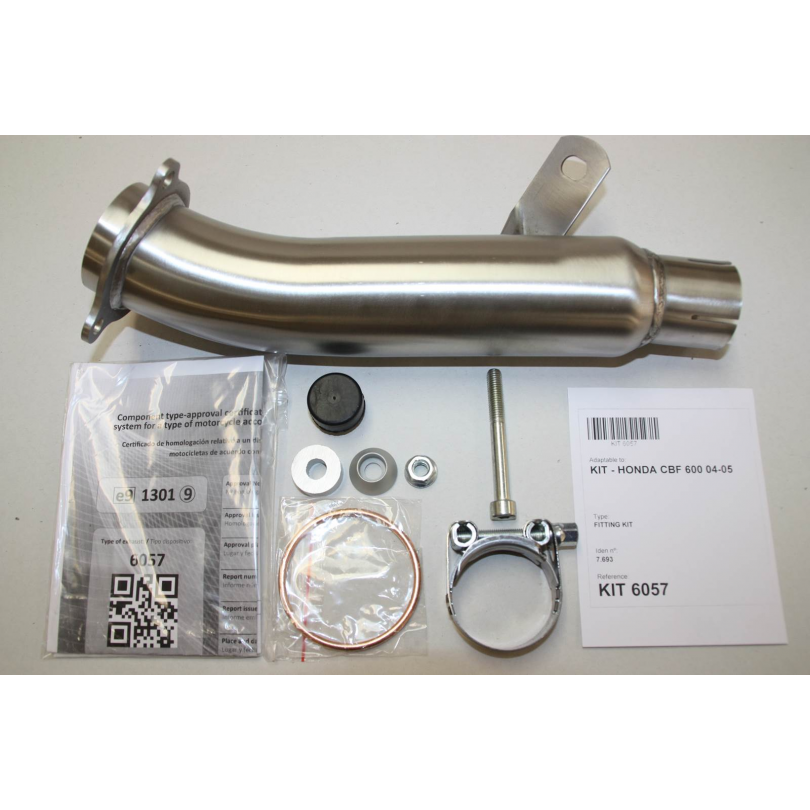 Ixil Hexoval Xtrem Evolution uitlaat Honda CBF600N / S / ABS (2004-2014) BI-1113684001 1
