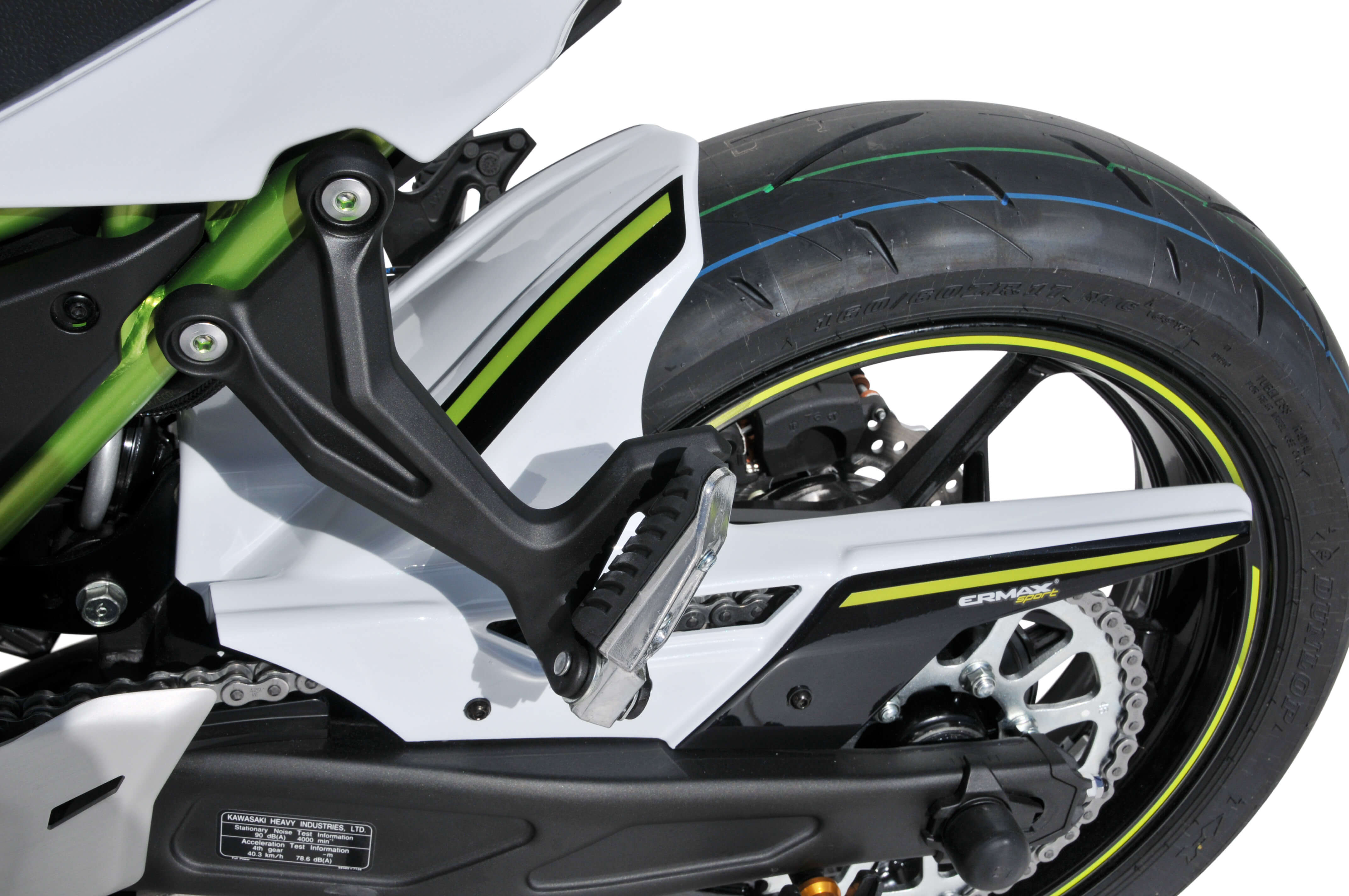 Ermax achterspatbord Kawasaki Z650 2020-2025 Ongespoten E7303S78-00 4