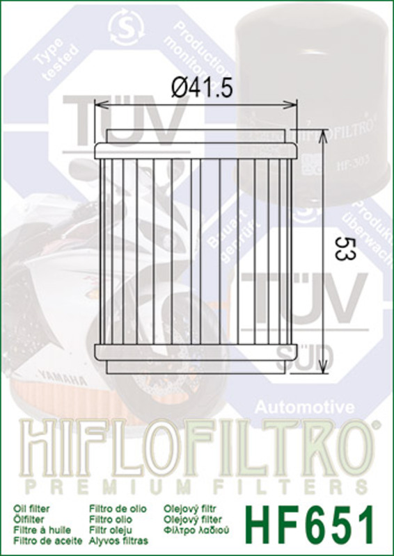 Hiflo HF651 oliefilter BI-1000547 1