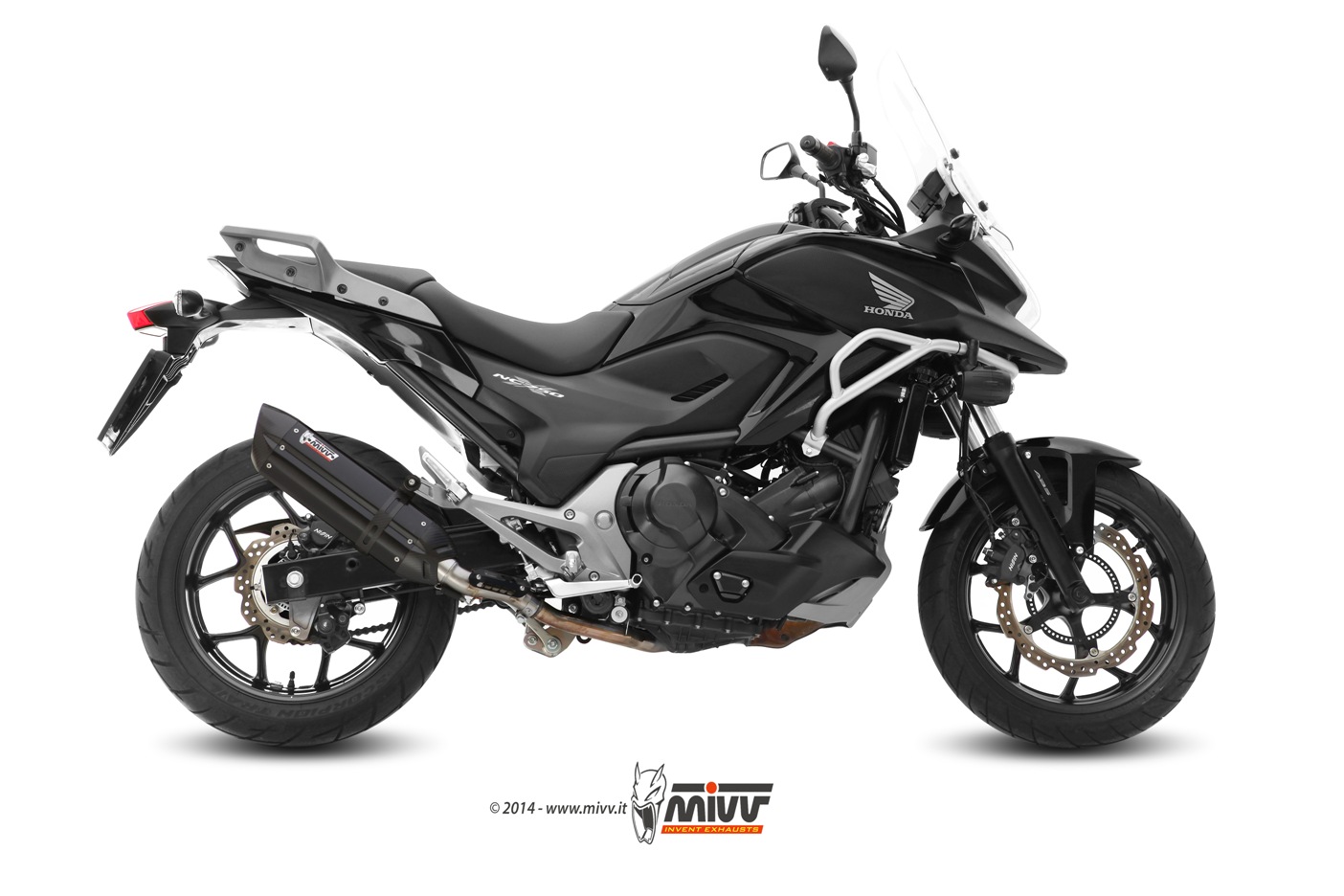 MIVV Suono Slip On uitlaat Honda NC700 / 750 S / X / D Integra (2012-2015) BI-1089317001 1