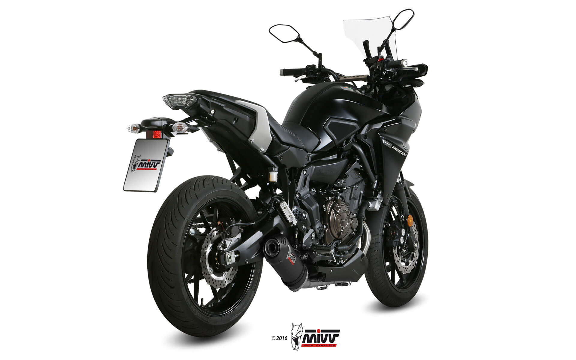 MIVV Oval compleet uitlaatsysteem Yamaha Tracer 7 / 700 (2016-2024) BI-1088444001 2