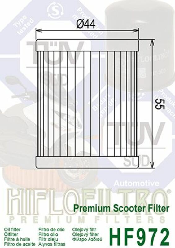 Hiflo HF972 oliefilter BI-1000556 1