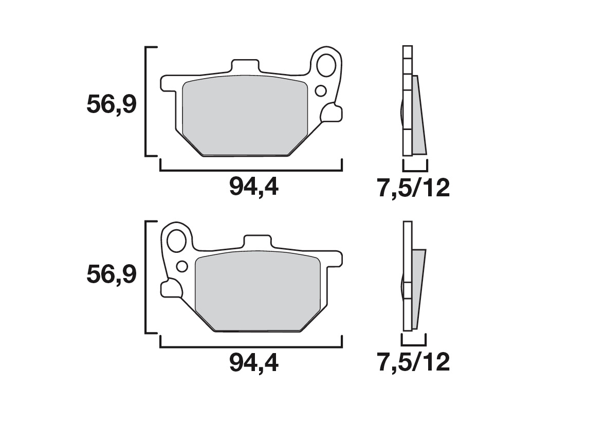 Brembo remblokken