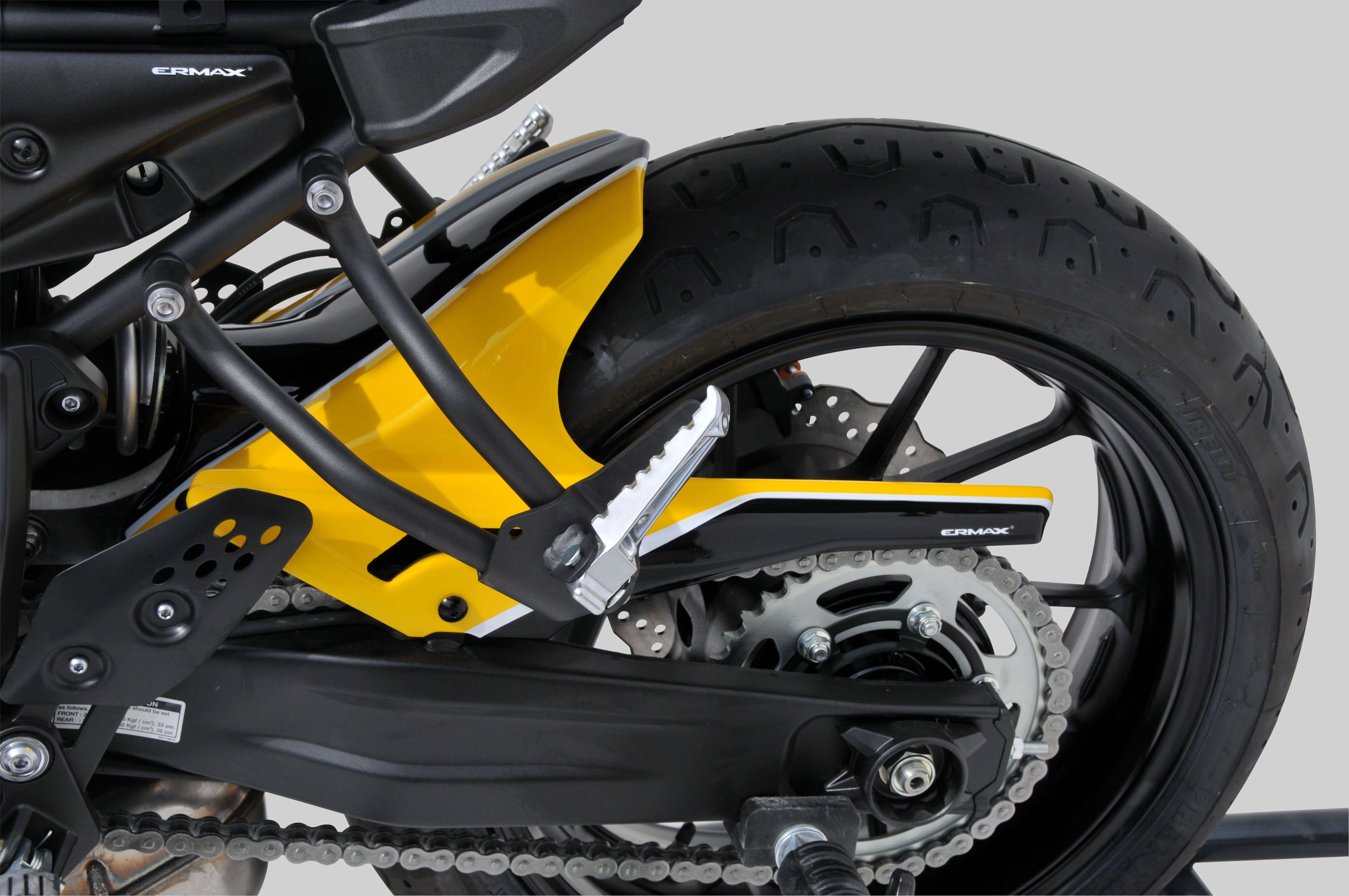 Ermax achterspatbord Yamaha XSR700 2016-2021 Ongespoten E730200111