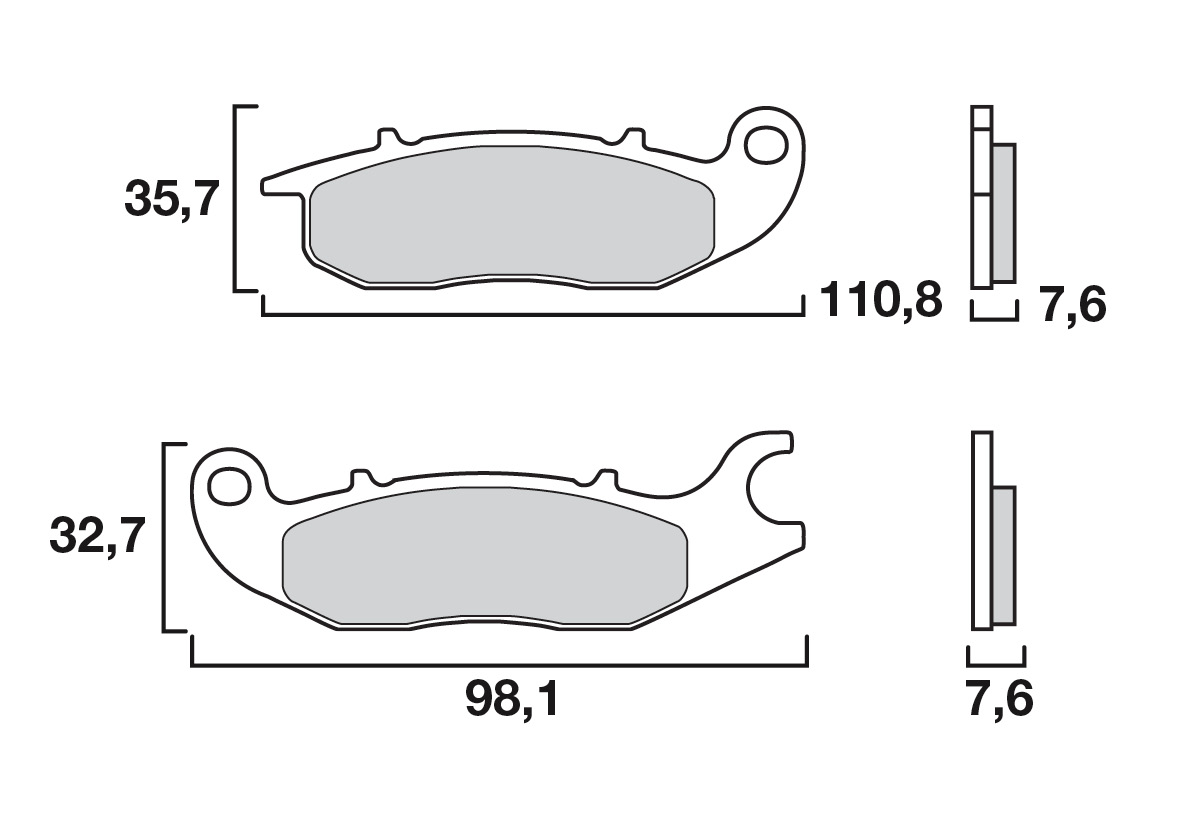 Brembo remblokken