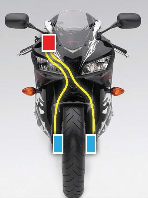 HEL remleidingen Yamaha FZ6 S Fazer / FZ6 S2 Fazer 2004-2013 F voorzijde