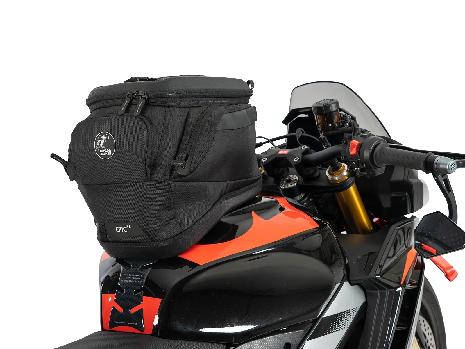 Hepco en Becker bevestiging Tanktas Aprilia Tuono V4 1100 / Factory (2025-) HE51677160009 13