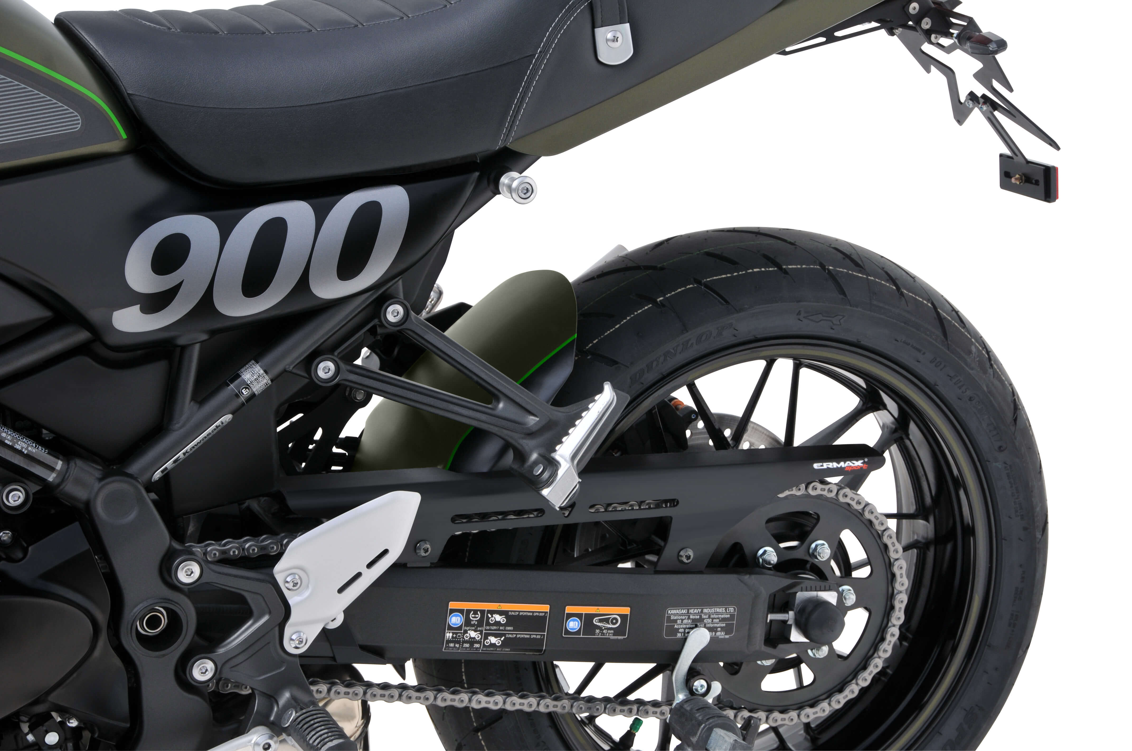 Ermax achterspatbord Kawasaki Z900RS / SE / Cafe 2018-2025 Ongespoten E7303S68-00 2