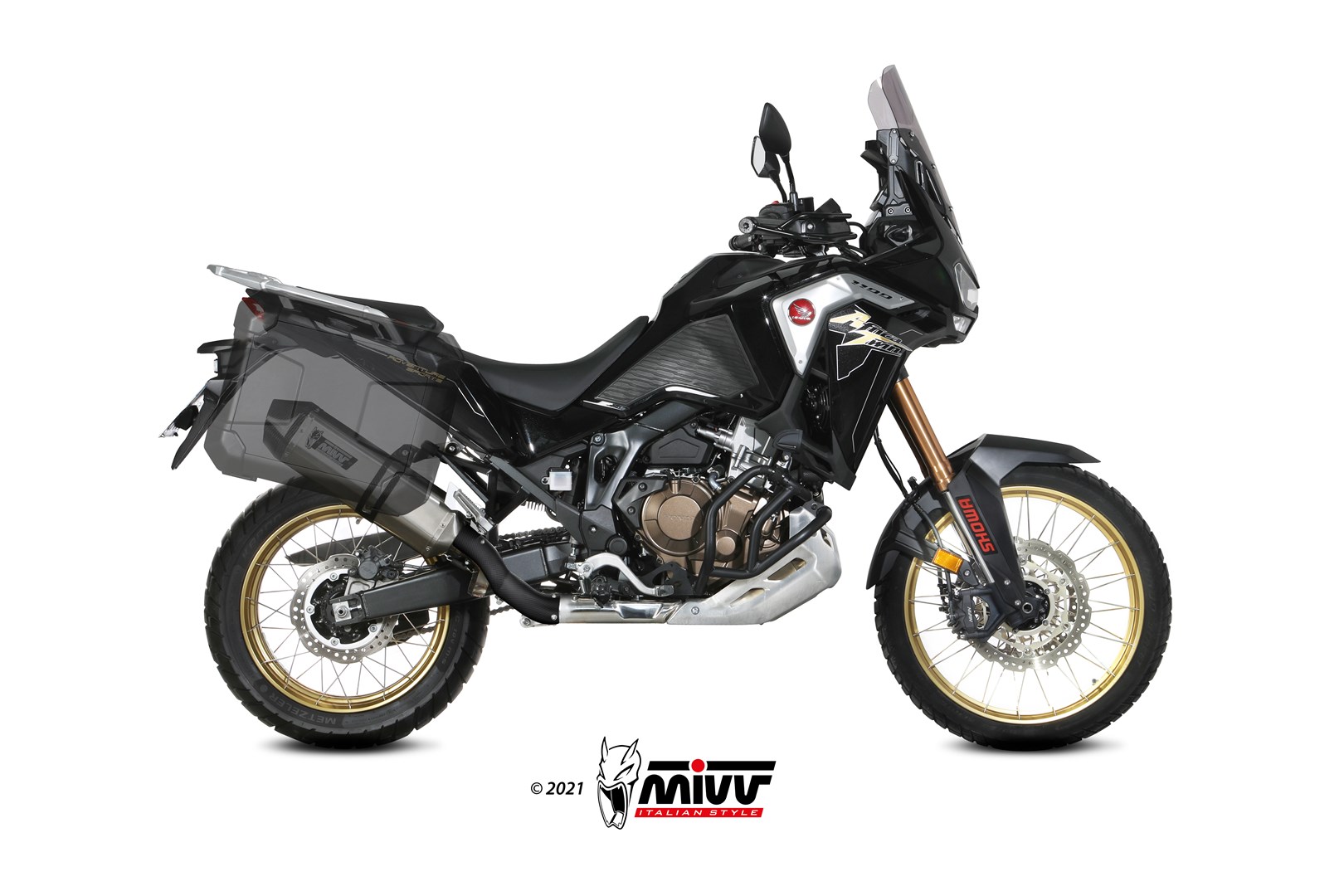 MIVV Speed Edge Slip On uitlaat Honda CRF1100L Africa Twin / Adventure Sports (2020-) BI-1111068001 3