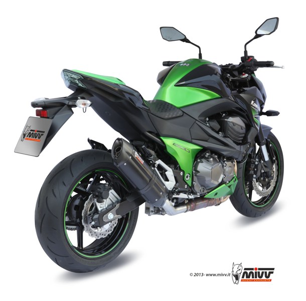 MIVV Suono Slip On uitlaat Kawasaki Z800 / E ABS (2013-2017) BI-1089359001 2