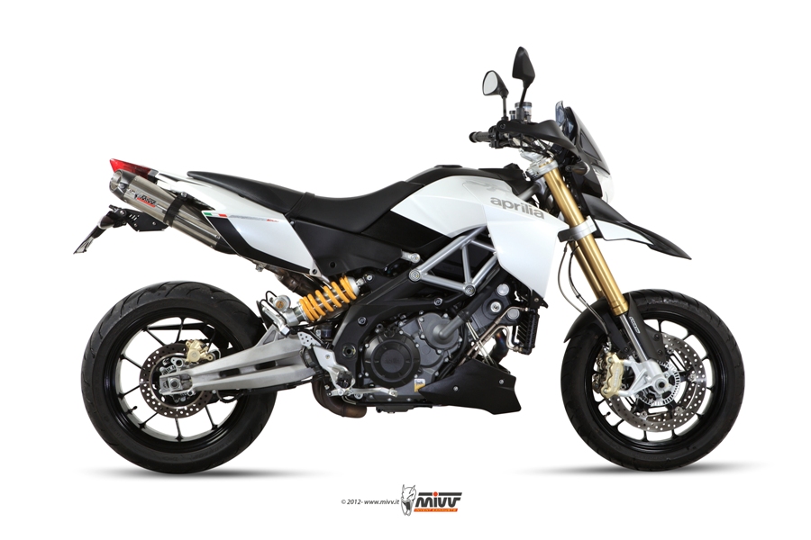 MIVV Suono Double Slip On uitlaat Aprilia Dorsoduro 1200 (2011-2016) BI-1089492001 2