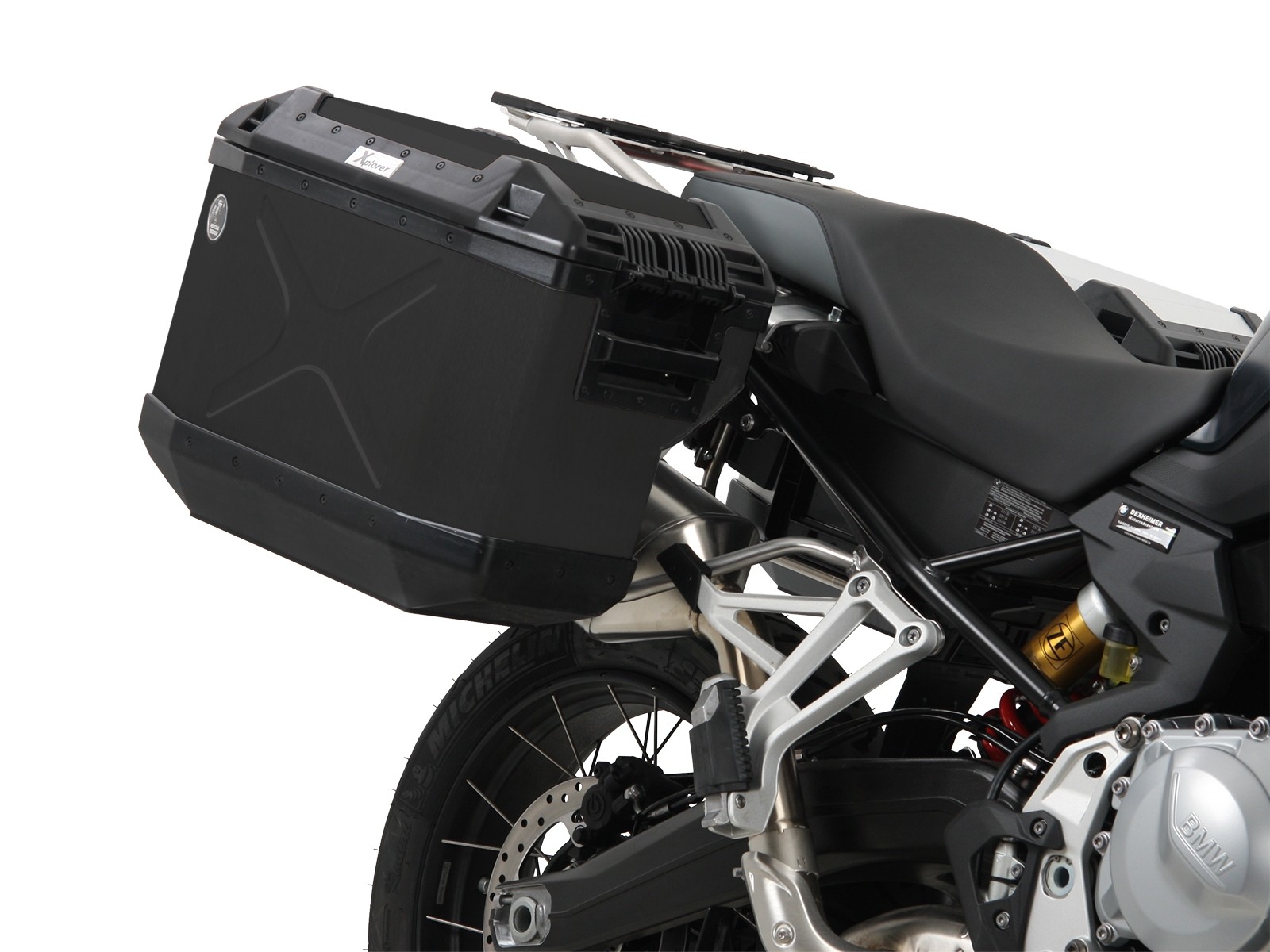 Hepco en Becker zijkoffers BMW F850GS vanaf 2018 cutout