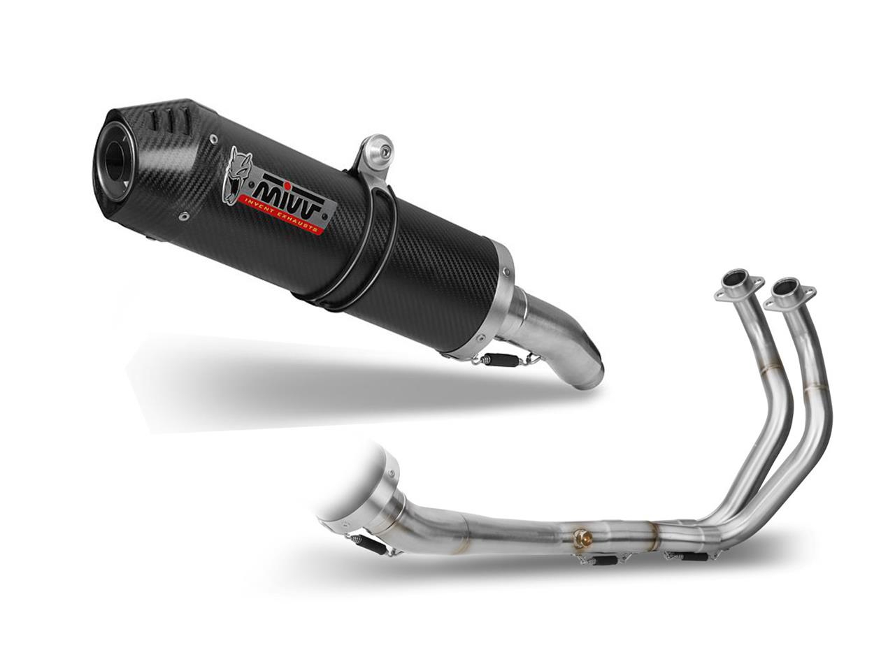 MIVV Oval compleet uitlaat system Yamaha MT 07 (2014-2024) BI-1088369001 1