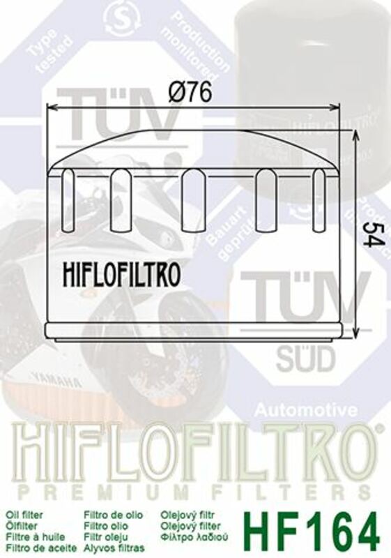 Hiflo HF164 oliefilter BI-1000493 1