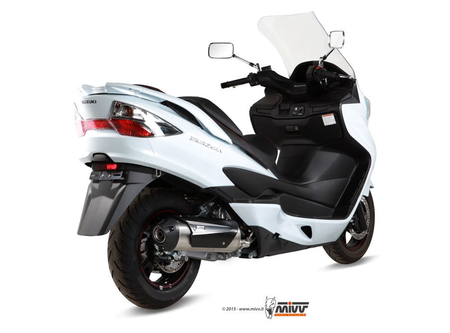 MIVV Urban compleet uitlaatsysteem Suzuki Burgman 400 / ABS (2006-2016) BI-1088405001 2