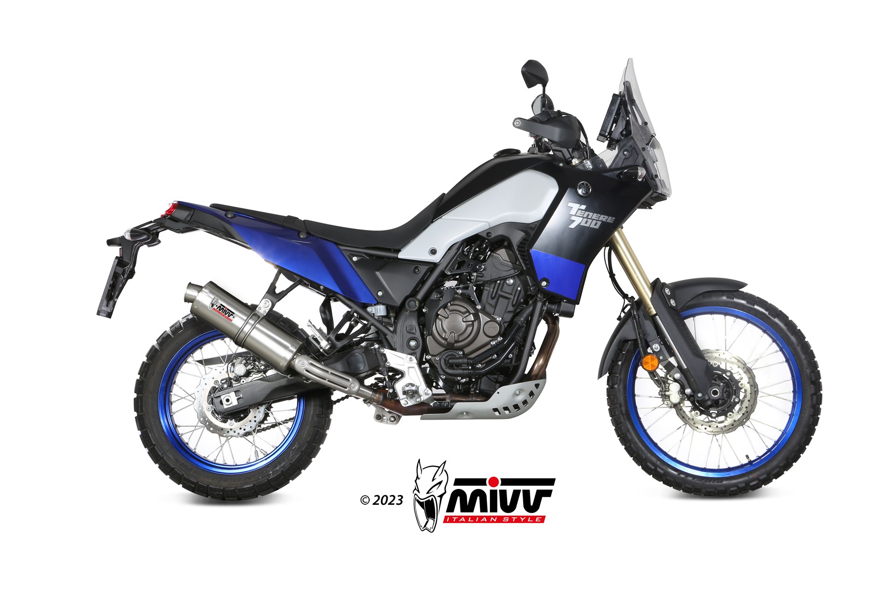 MIVV Oval Slip On uitlaat Yamaha Tenere 700 / Extreme / Explore / World Raid / Rally (2019-) BI-1125087001 1