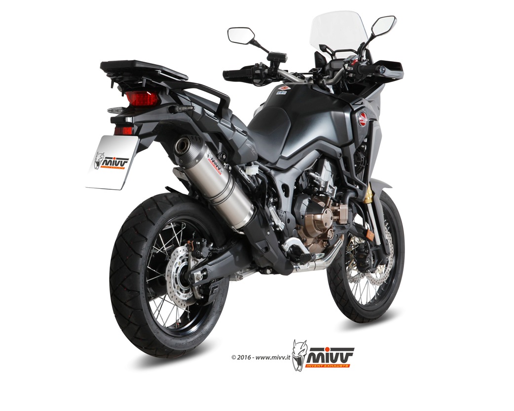 MIVV Oval Slip On uitlaat Honda CRF1000L Africa Twin / Adventure Sports (2016-2019) BI-1089576001 2
