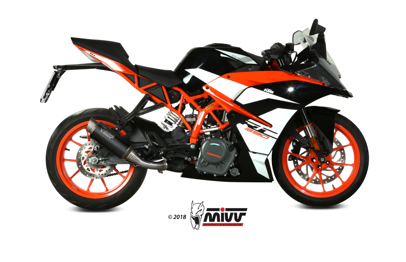 MIVV GP Pro Slip On uitlaat KTM 125 / 390 Duke / RC (2017-2020) BI-1089385001 2