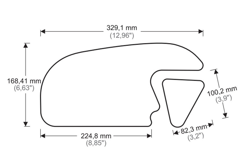 Puig tank Grip Pads Honda CBR600RR / ABS 2013-2016