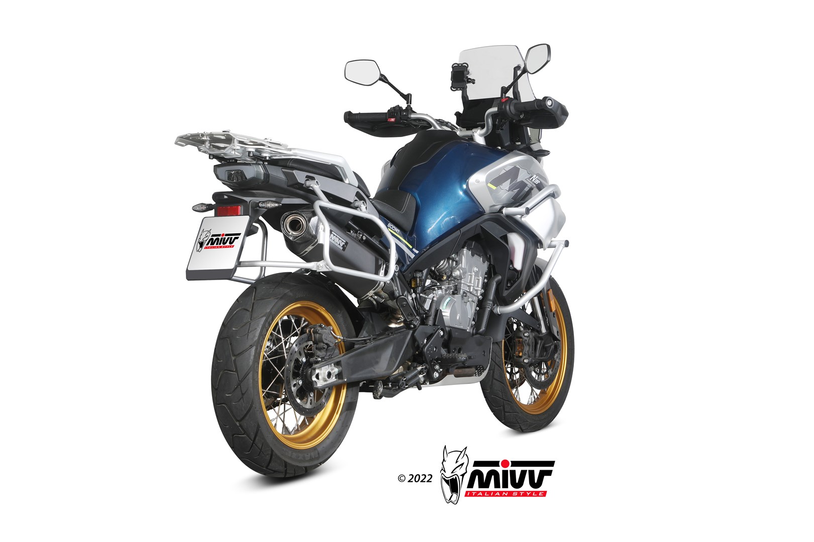 MIVV Speed Edge Slip On uitlaat CFmoto 800 MT Explore / Sport / Touring (2022-) BI-1119417001 2