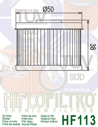 Hiflo HF113 oliefilter