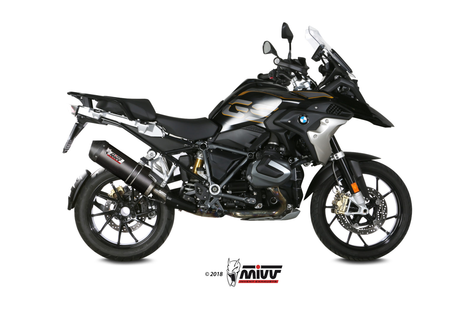 MIVV Oval Slip On uitlaat BMW R1250 GS / Adventure (2019-2024) BI-1088628001 1