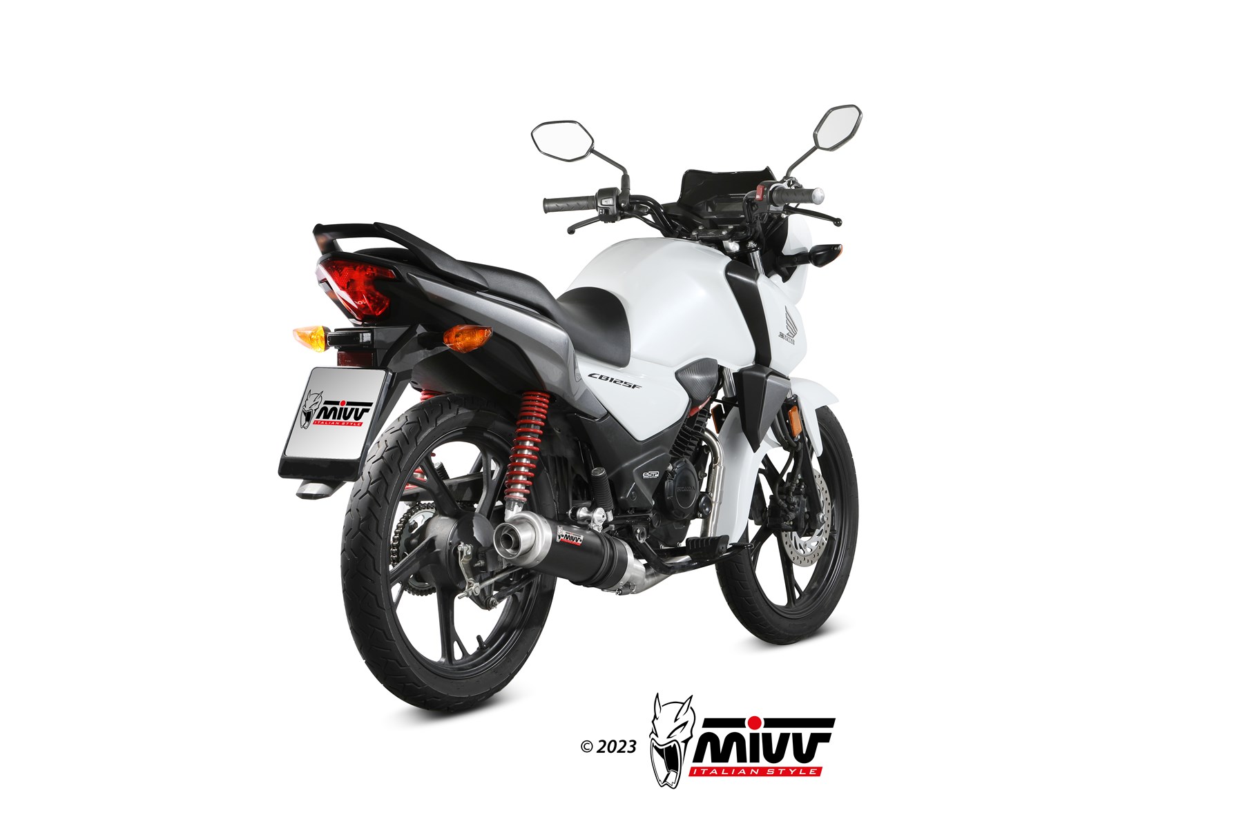 MIVV GP compleet uitlaatsysteem Honda CB125F (2021-2024) BI-1125720001 2