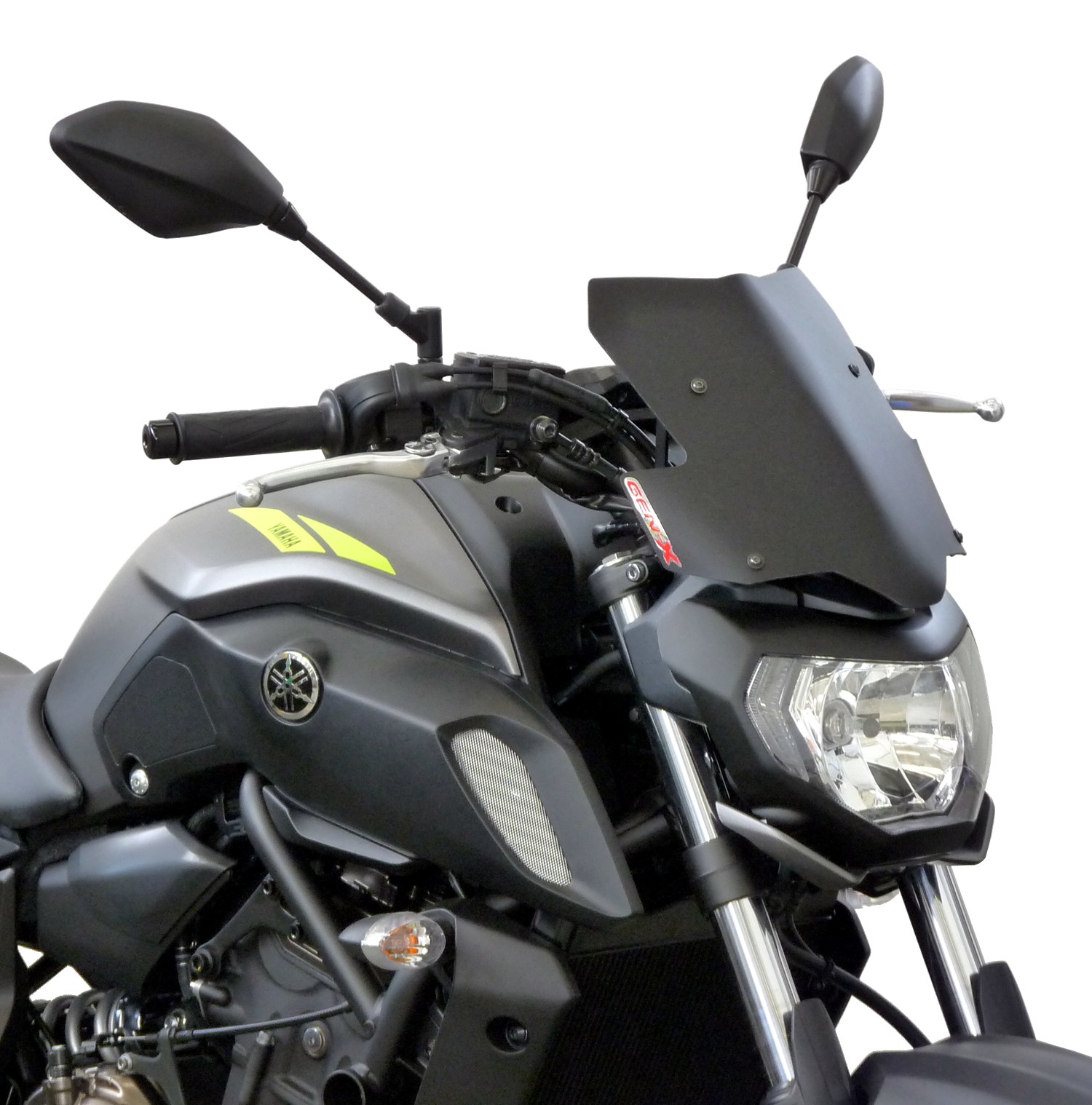 Fabbri windscherm Yamaha MT07 2018-2020 Touring satijn zwart FAYX198/XDX