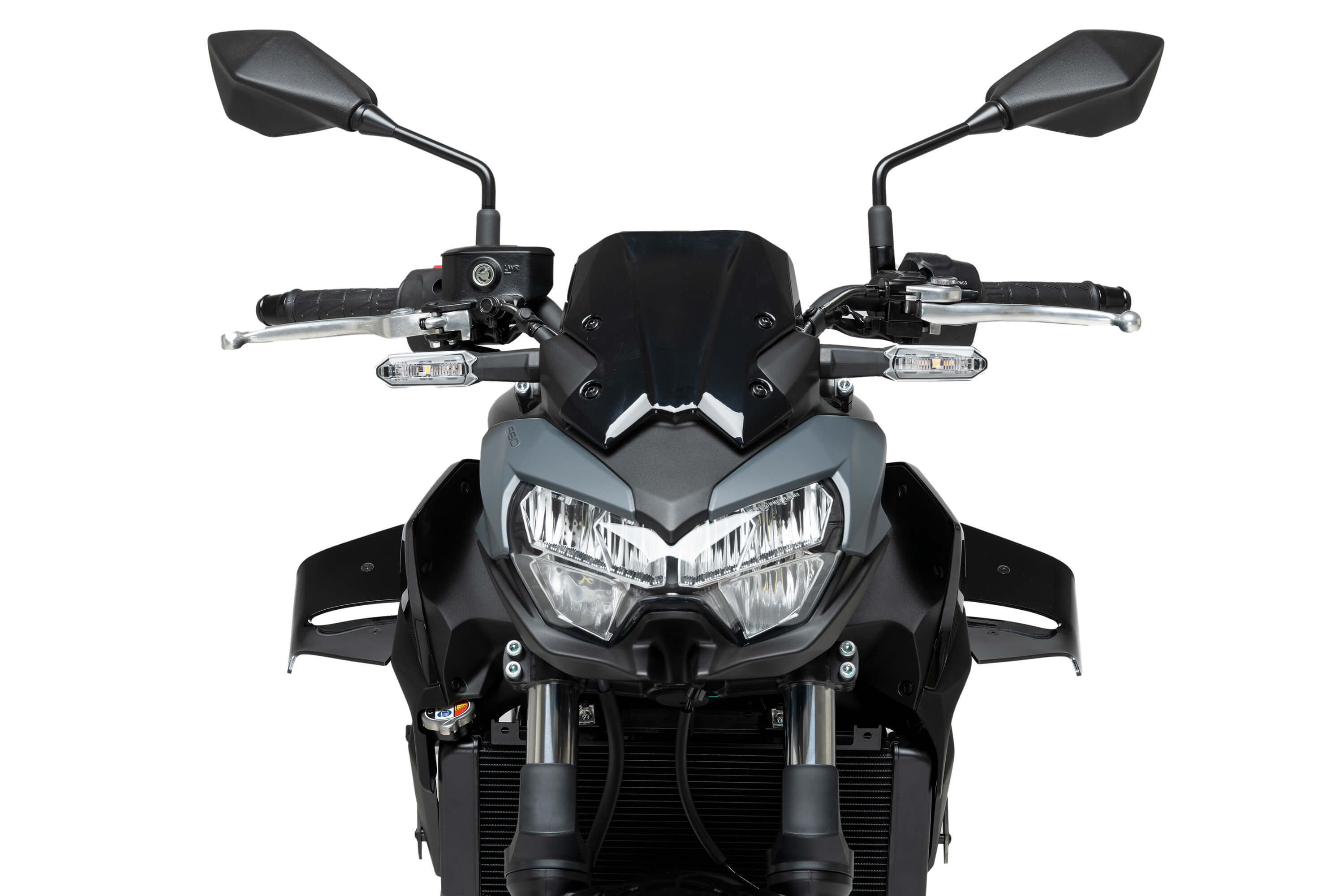 Puig D12 downforce side spoilers Kawasaki Z650 (2020-)