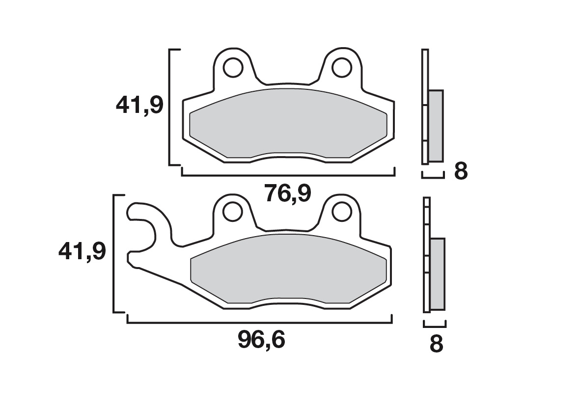 Brembo remblokken