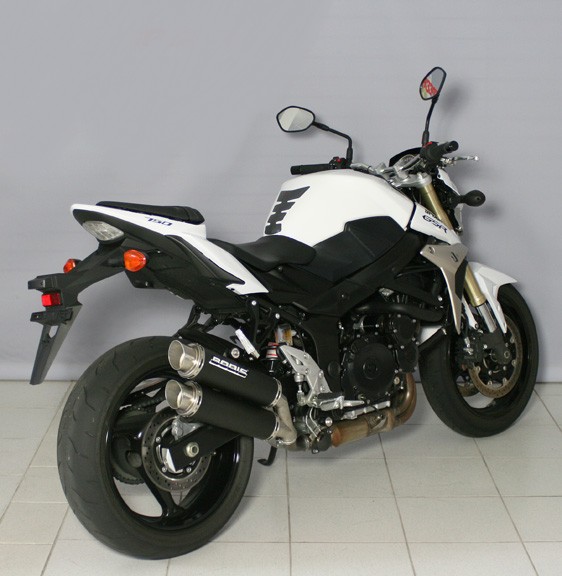 Bodis uitlaat Suzuki GSR750 2011-2016 GPC-X2 RVS zwart