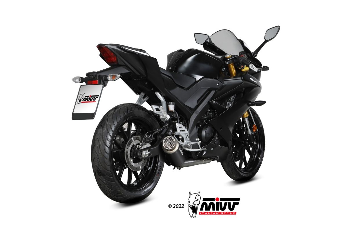 MIVV GP Pro compleet uitlaatsysteem Yamaha R125 / MT125 (2019-) BI-1116405 4