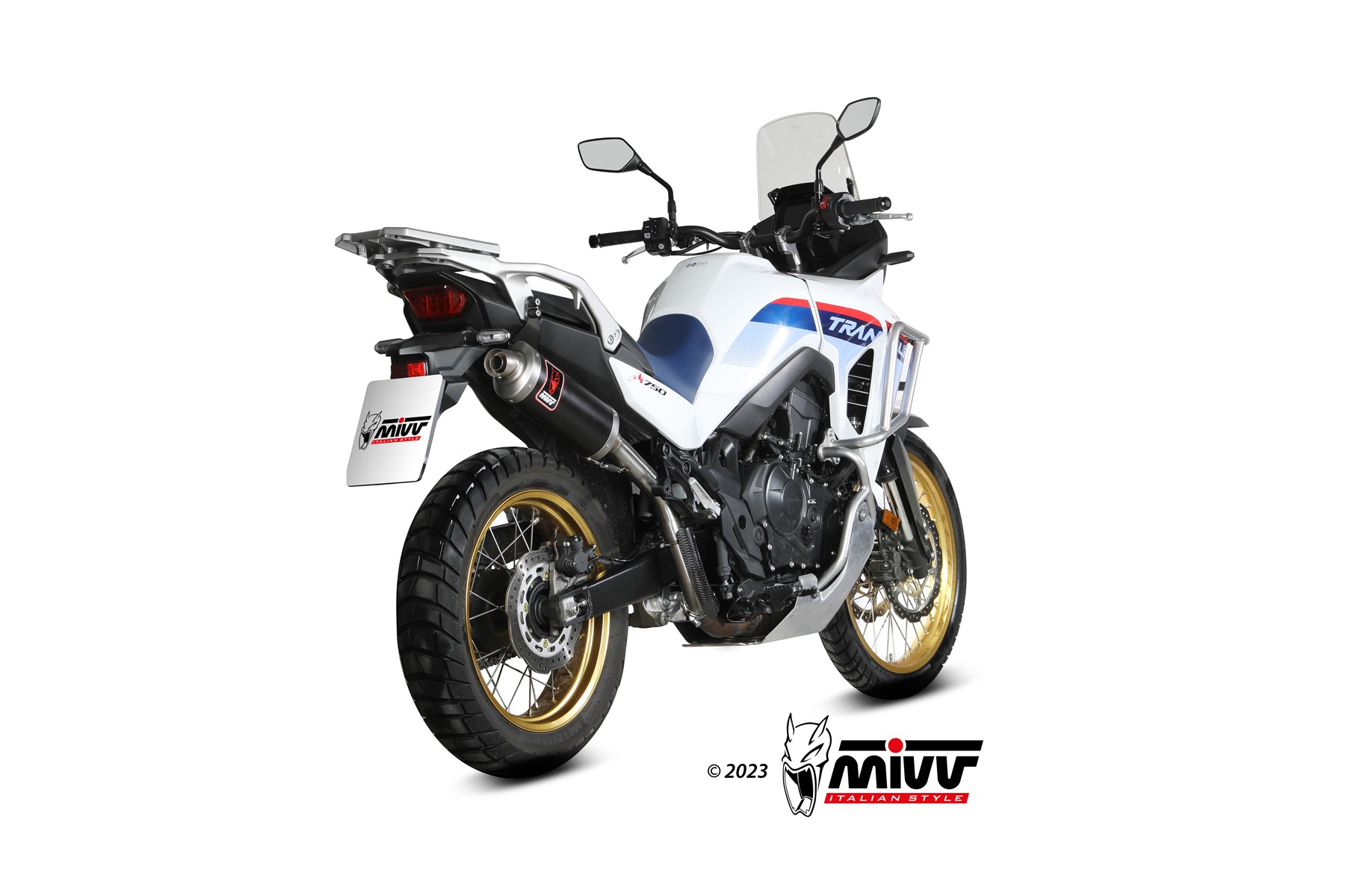 MIVV Dakar Slip On uitlaat Honda XL750 Transalp (2023-) BI-1124709001 2