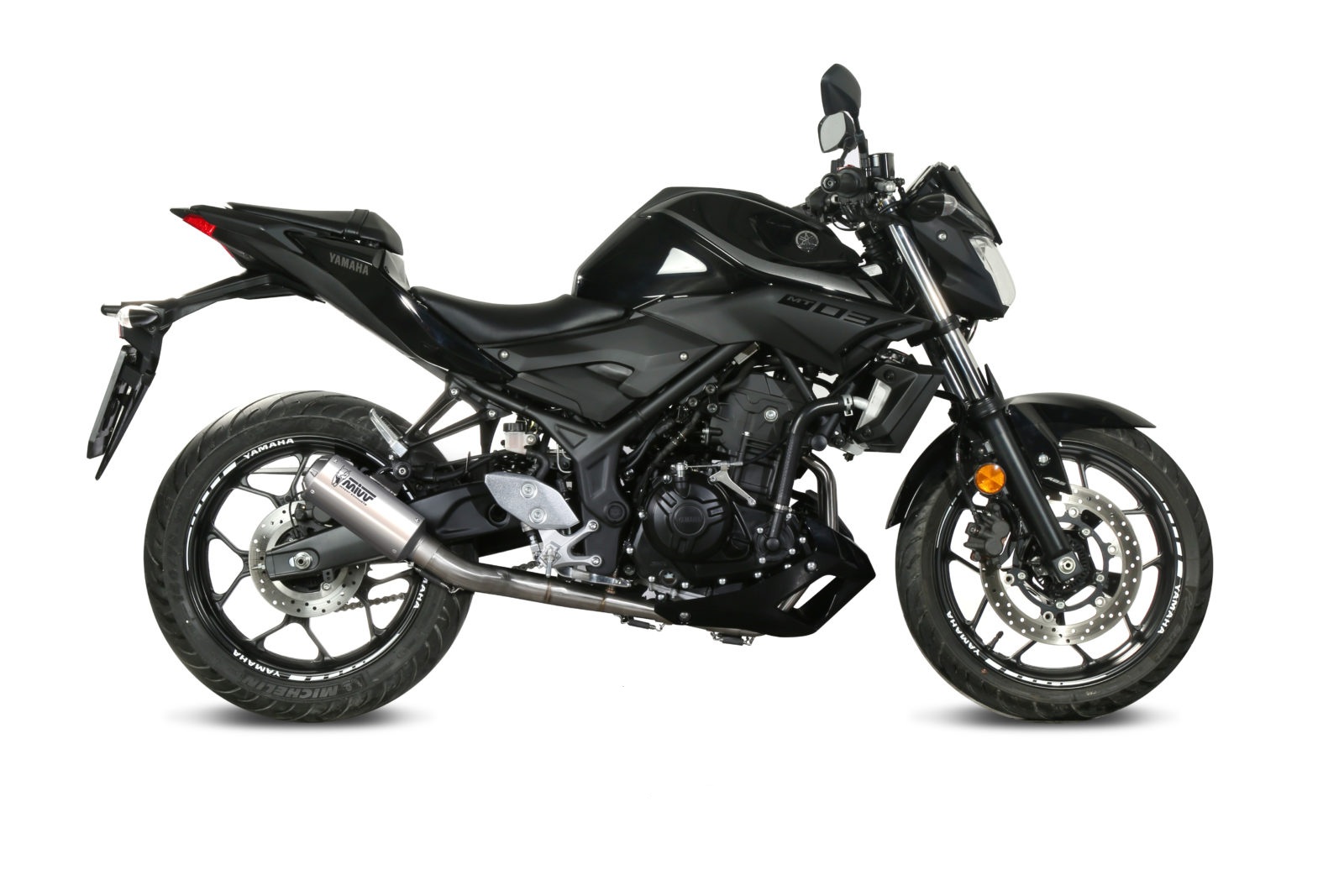 MIVV MK3 compleet uitlaatsysteem Yamaha MT03 / YZF / R3 (2015-2024) BI-1101552